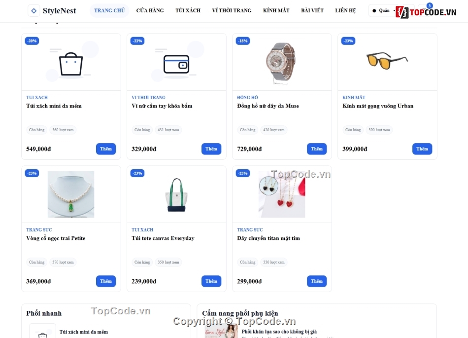 web php,website thời trang,bán website